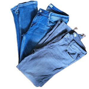 Bundle of ZARA denim / blue jean + gray denim / US 6